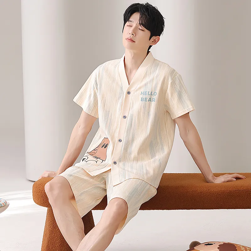 William Pajama Set Men's Image Color-1