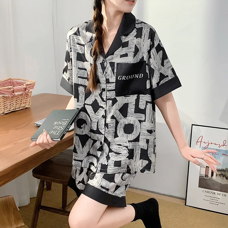 William Pajama Set Women's Black-4