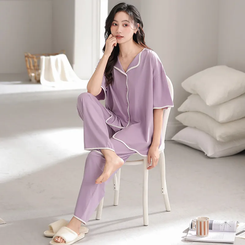 William Pajama Set Women's Light Purple-2