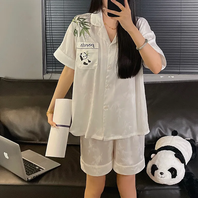 William Pajama Set Women's White-1