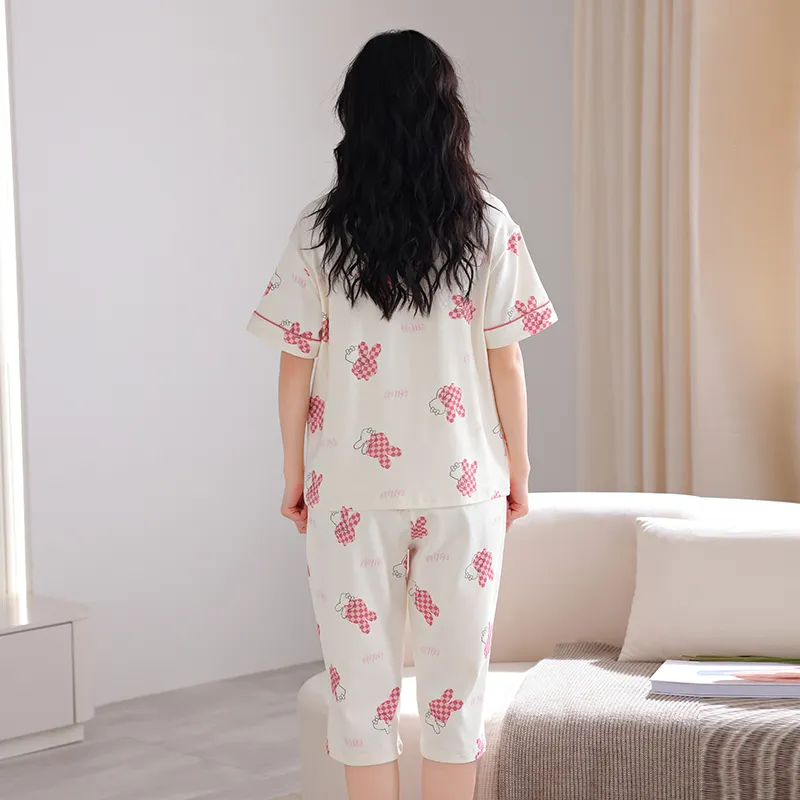 William Pajama Set Women's White-2