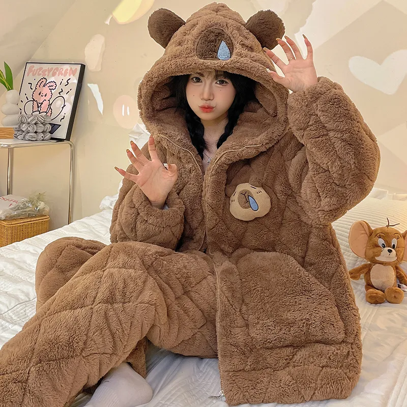 William Pajama Set Women's Brown-3
