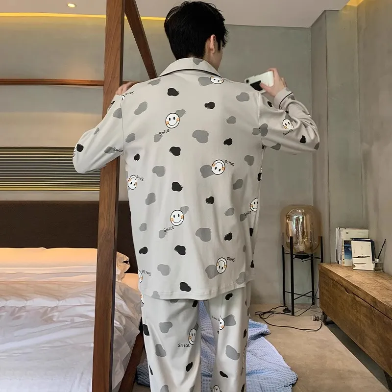 William Pajama Set Men's Smiley Face-1