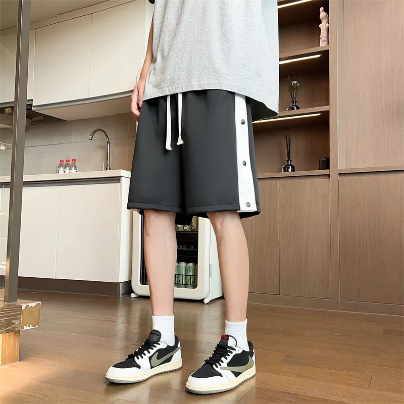 Loose Fit Drawstring Elastic Draped Comfortable Stretchy Cool Straight Fit 5/4 Casual Shorts Unisex-8