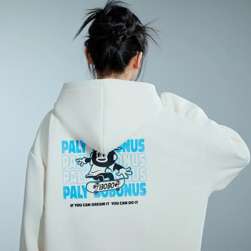 PLAY BOBONUS Loose Fit Casual Pullover Hooded Fleece Lined Hoodies & Sweatshirts Unisex-5