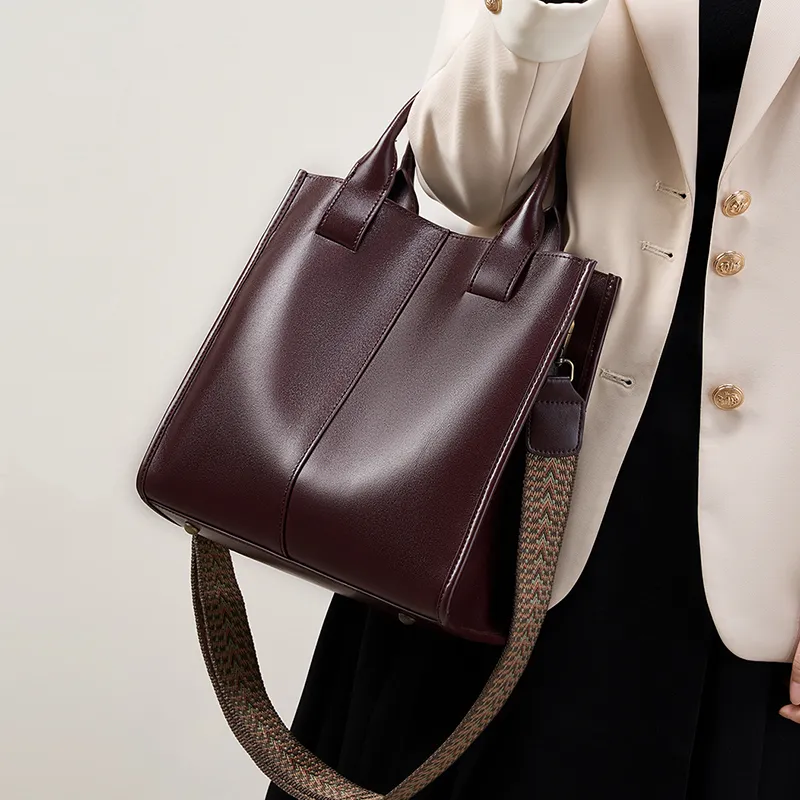 Carnival Keep Cow Leather Handbags Shoulder Bag Crossbody Bag Medium Size Women's Multicolor-4