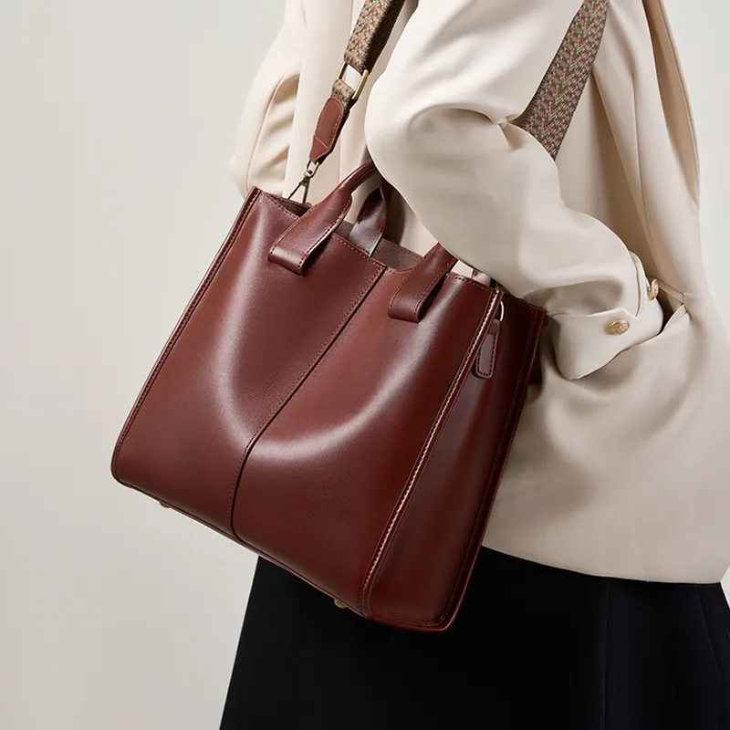 Carnival Keep Cow Leather Handbags Shoulder Bag Crossbody Bag Medium Size Women's Multicolor-8