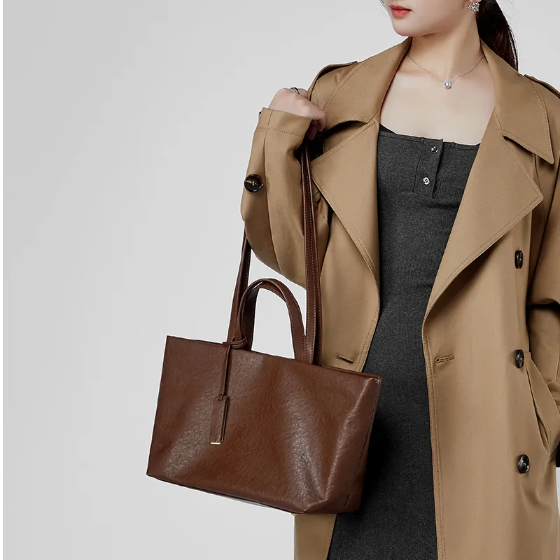 Carnival Keep Top Grain Cow Leather Tote Bag Shopping Bag Shoulder Bags Women's Multicolor-14