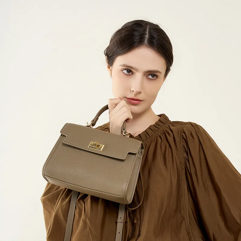 Carnival Keep Cow Leather Crossbody One Shoulder Handbag Women's Multicolor-5
