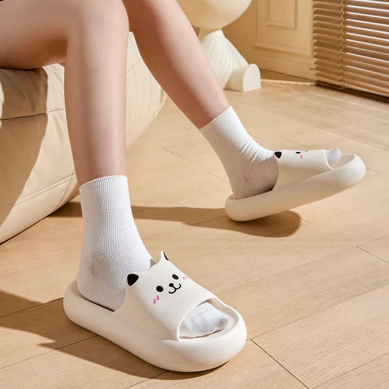 An Shangfen EVA Squashy And Bouncy Feeling Cute Slippers For Women's, Home Slippers With Slip Resistant Sole-2