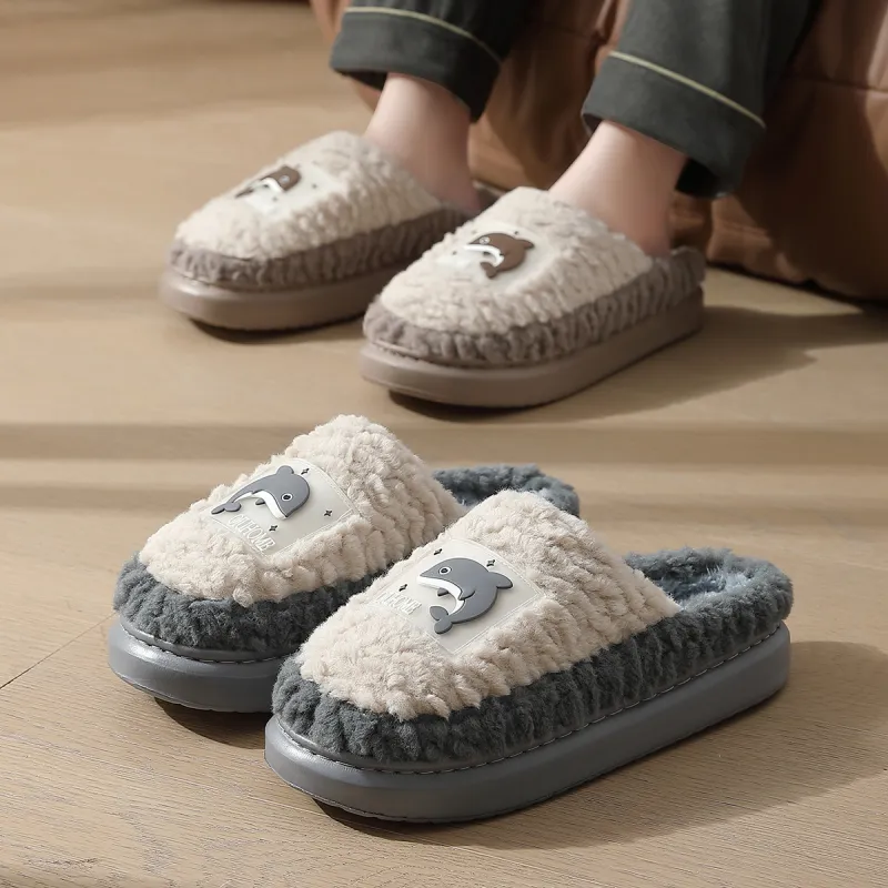 An Shangfen Men's Fuzzy Slippers Home Slippers-6