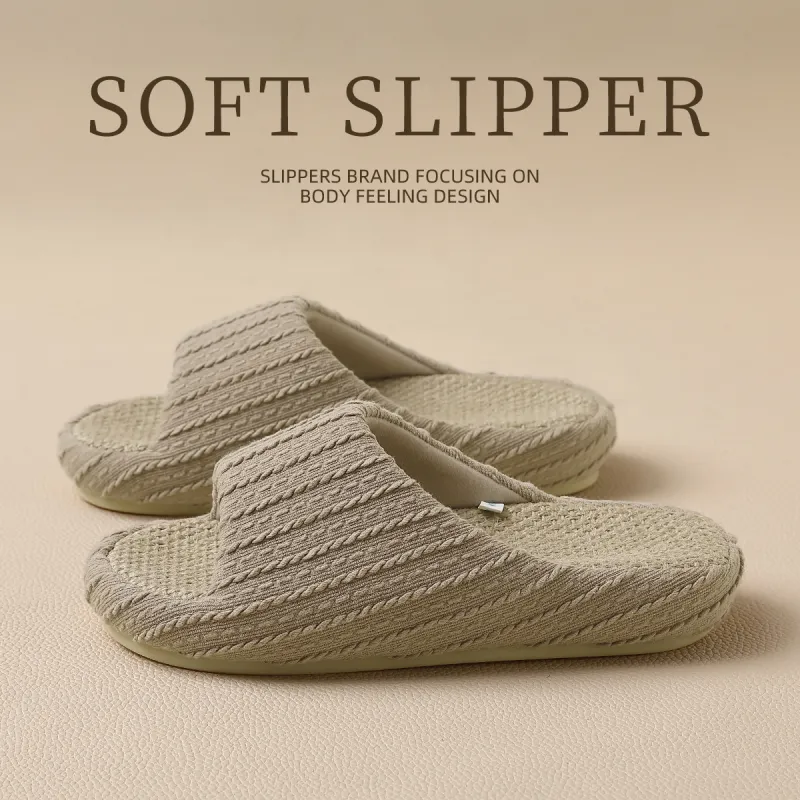 An Shangfen Home Slippers White-6