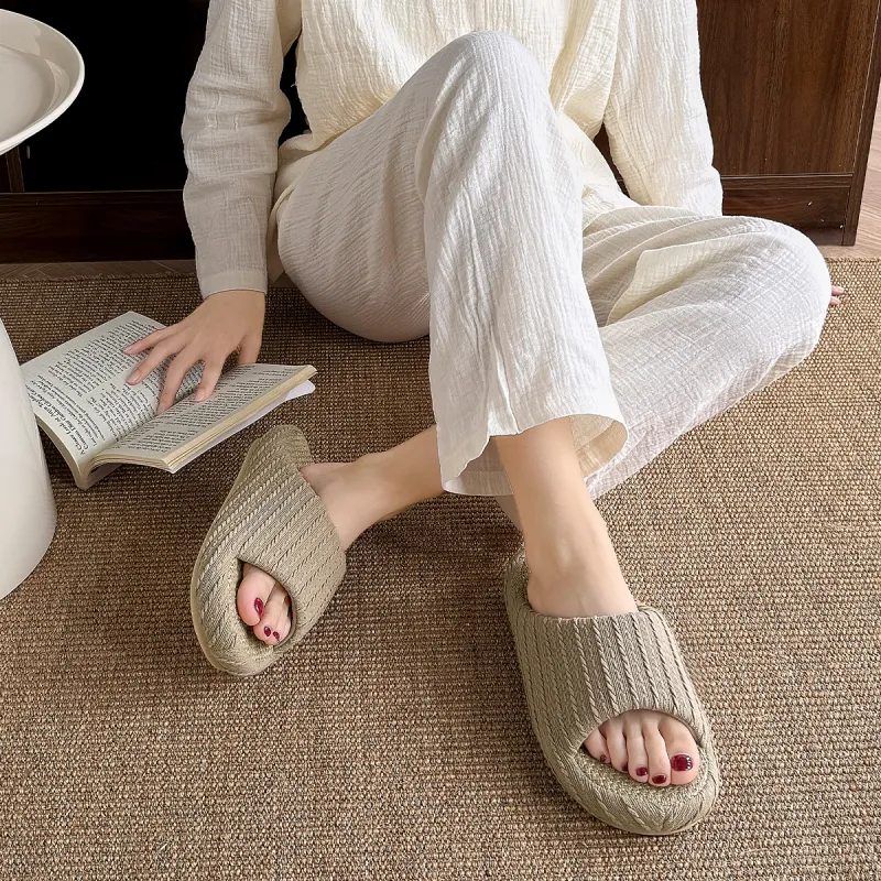An Shangfen Home Slippers White-7
