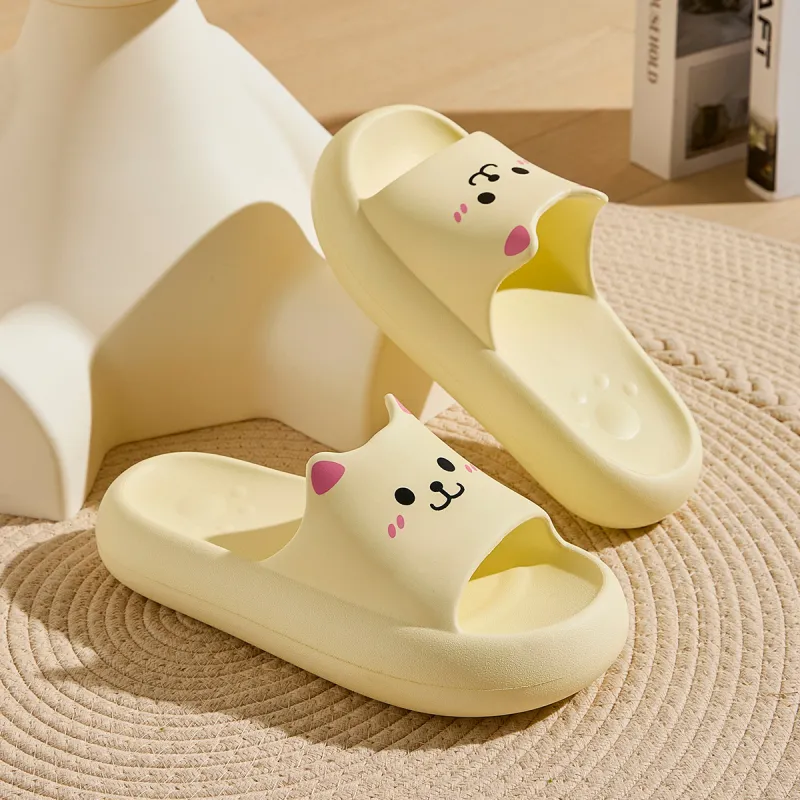 An Shangfen EVA Squashy And Bouncy Feeling Cute Slippers For Women's, Home Slippers With Slip Resistant Sole-5