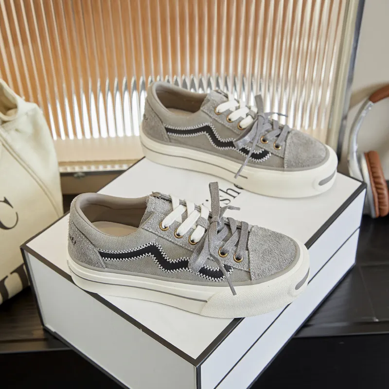 Zdwo Wear resistant And Lightweight Low Top Casual Shoes Women's-13