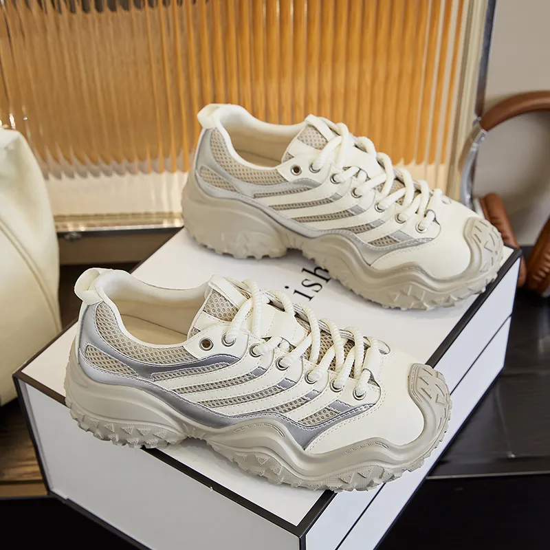 Zdwo Cushioning Breathable Low Top Chunky Sneakers Women's-8
