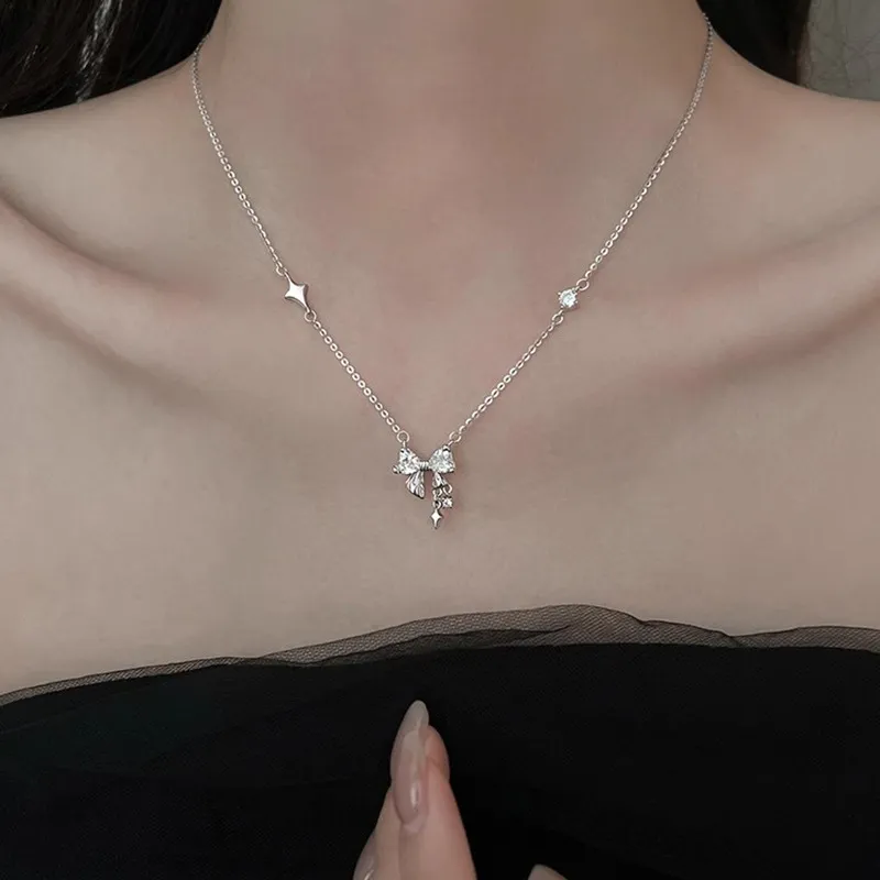 XXA 999 Fine Silver Collarbone Chain Women's-1