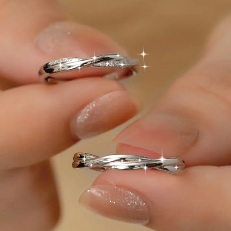 XXA 999 Fine Silver Ring Pair Unisex-3