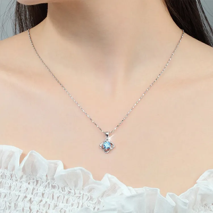 High Purity Sterling Silver S999 Material Exquisite Necklace Women's-7