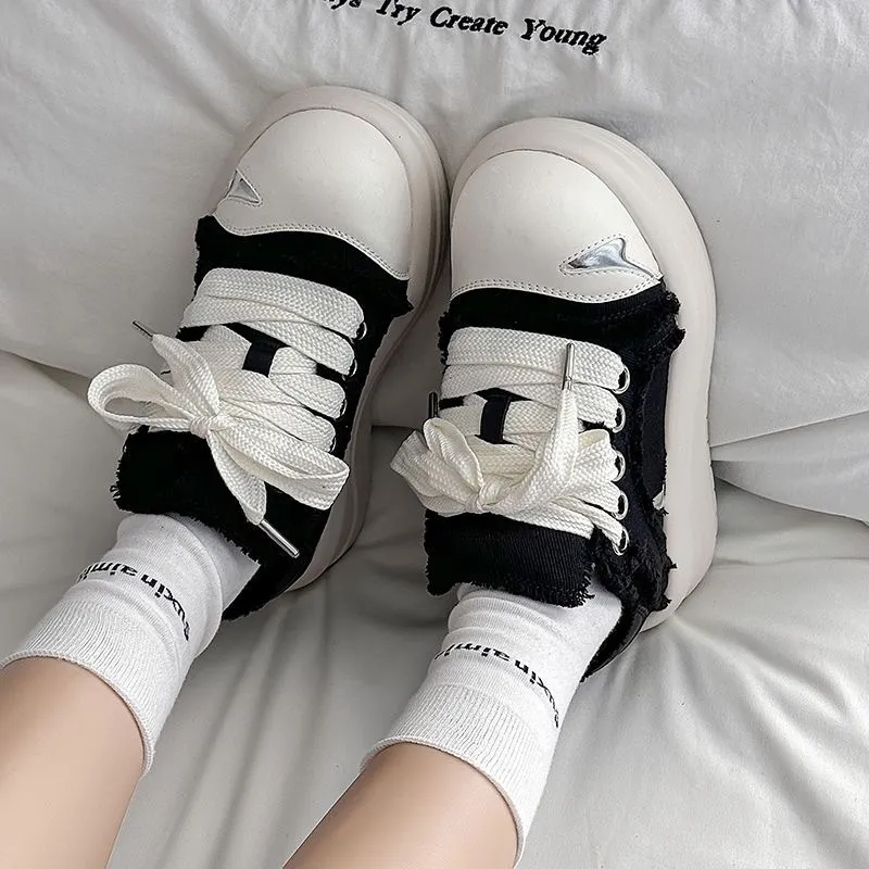 MUKALUO Low Top Canvas Shoes Unisex-5