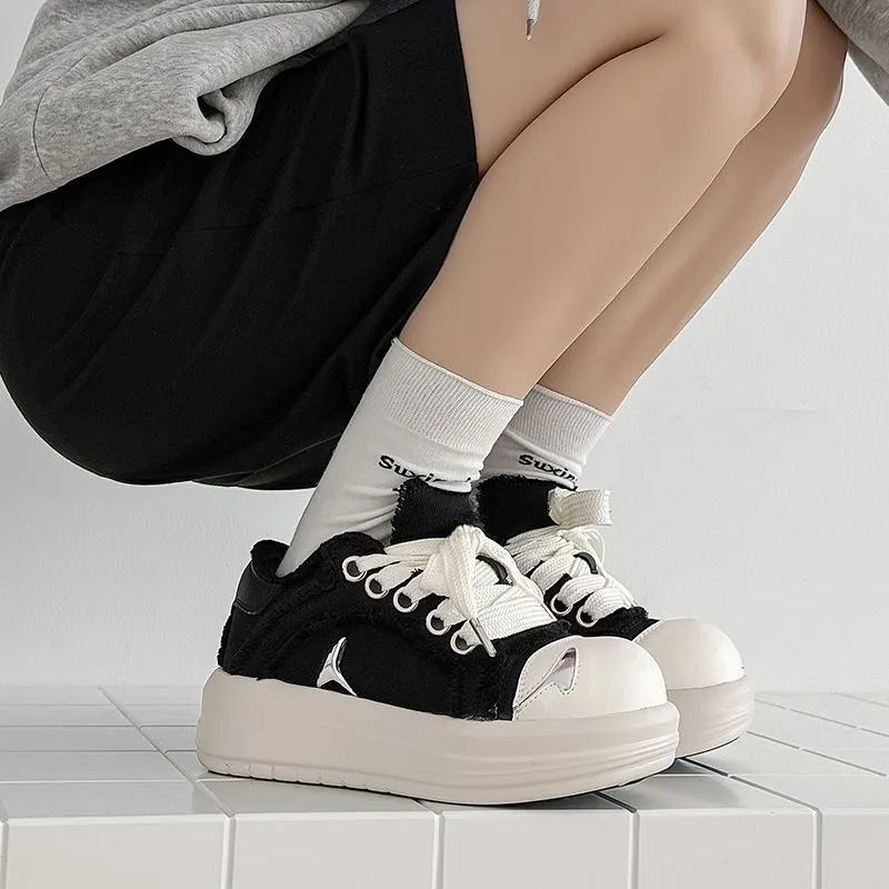 MUKALUO Low Top Canvas Shoes Unisex-4