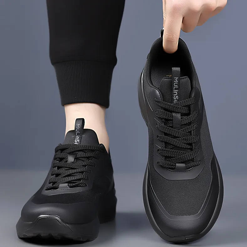 Mulinsen Slip Resistant, Breathable, And Comfortable Cushioning Coverage Low Top Casual Shoes Men's-4
