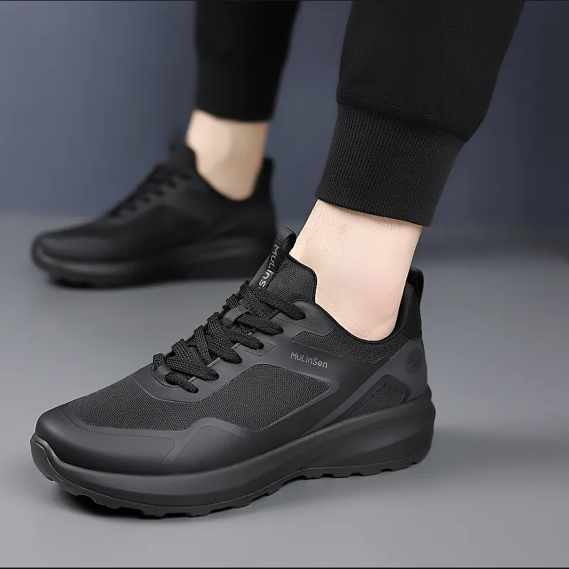 Mulinsen Slip Resistant, Breathable, And Comfortable Cushioning Coverage Low Top Casual Shoes Men's-5