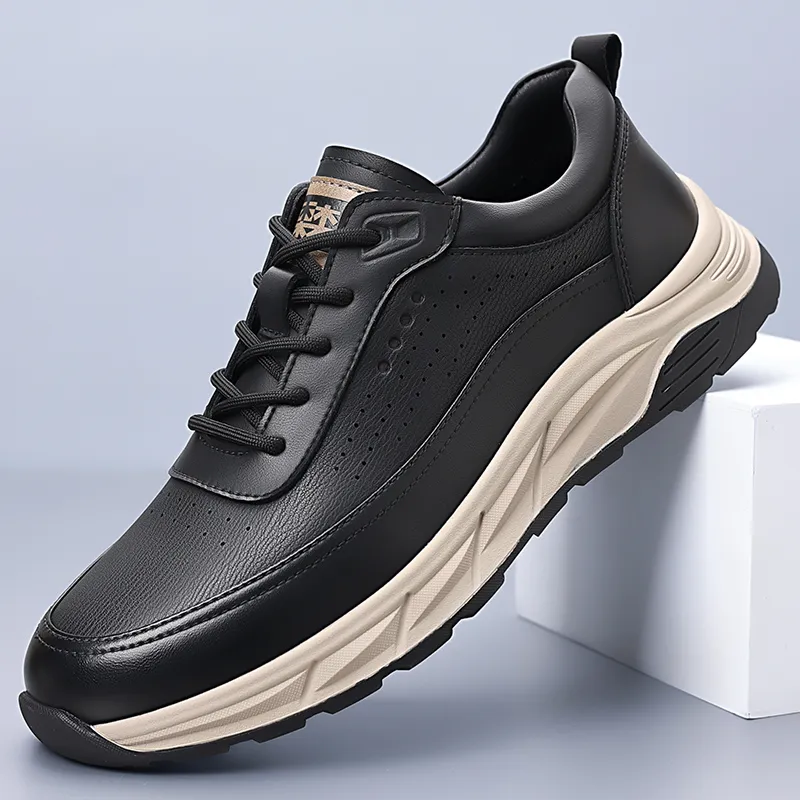 Mulinsen Casual Shoes Men Low Top Khaki/Black-10