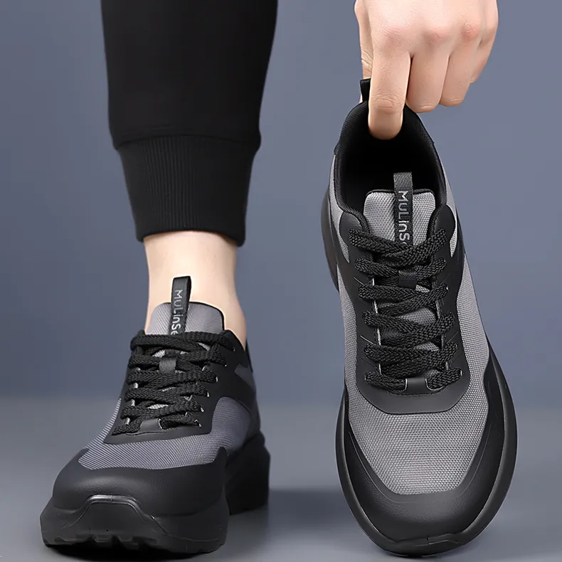 Mulinsen Slip Resistant, Breathable, And Comfortable Cushioning Coverage Low Top Casual Shoes Men's-10