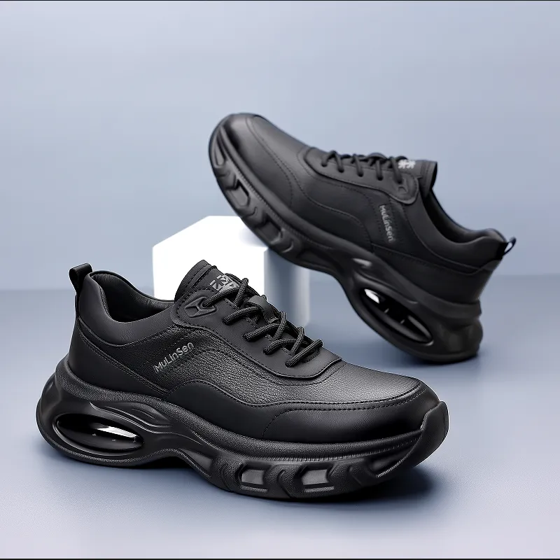 Mulinsen Casual Shoes Men Low Top Black-3