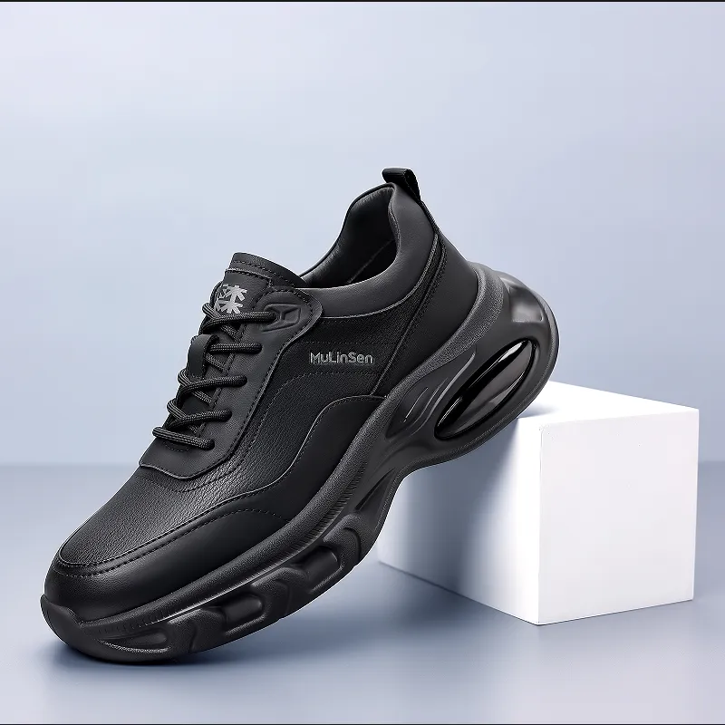 Mulinsen Casual Shoes Men Low Top Black-2