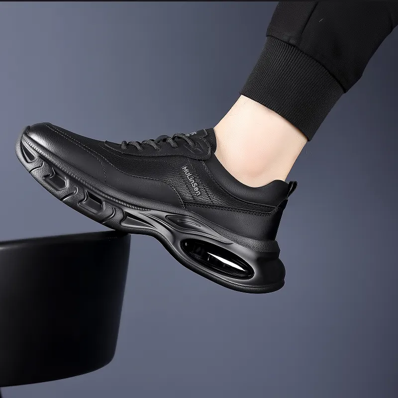 Mulinsen Casual Shoes Men Low Top Black-4