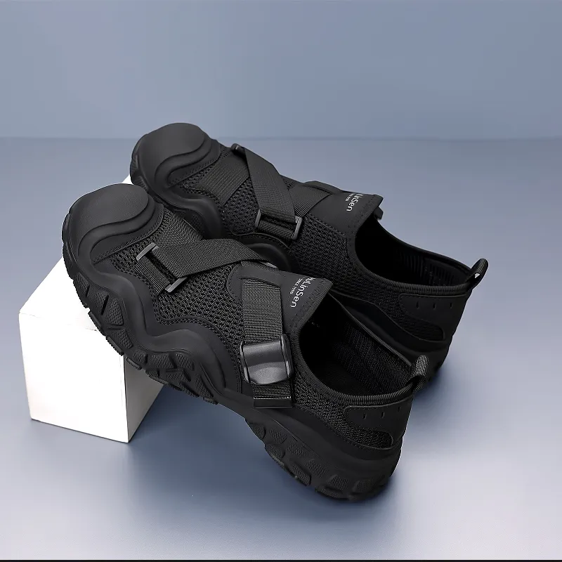 Mulinsen Slip Resistant, Abrasion Resistant, Breathable Low Top Casual Shoes Men's-2