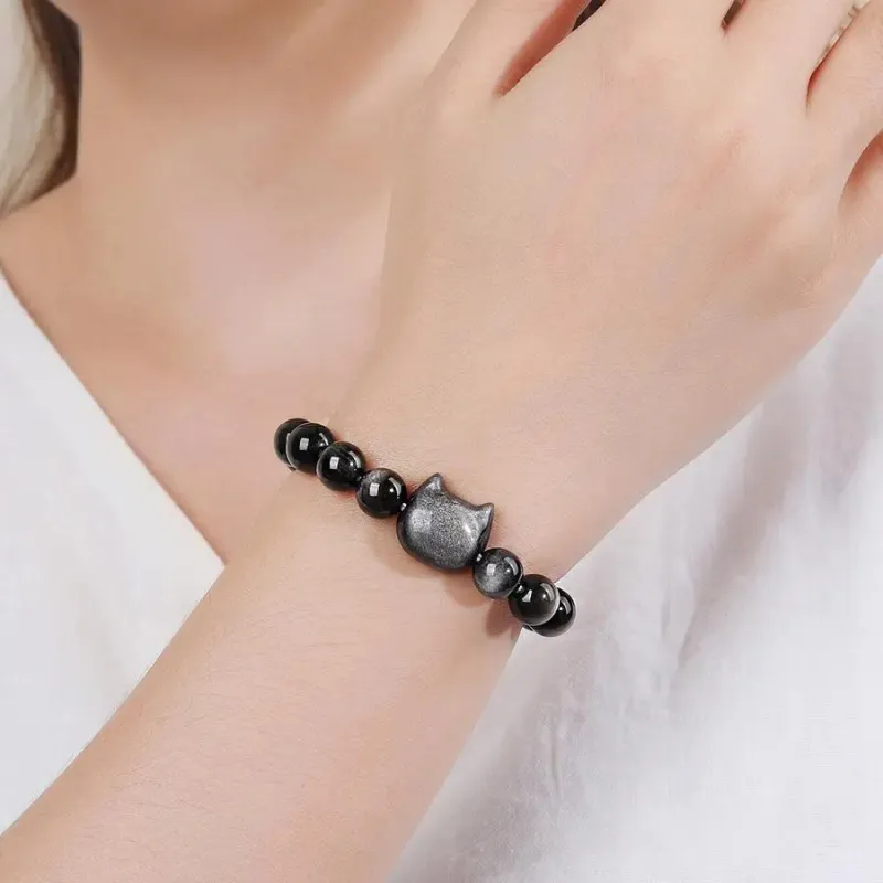 Memories Obsidian Bracelets Unisex-4