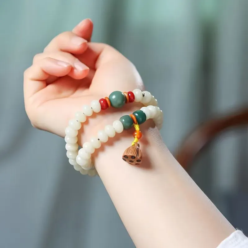 Memories White Jade Bodhi Bracelets Unisex-4
