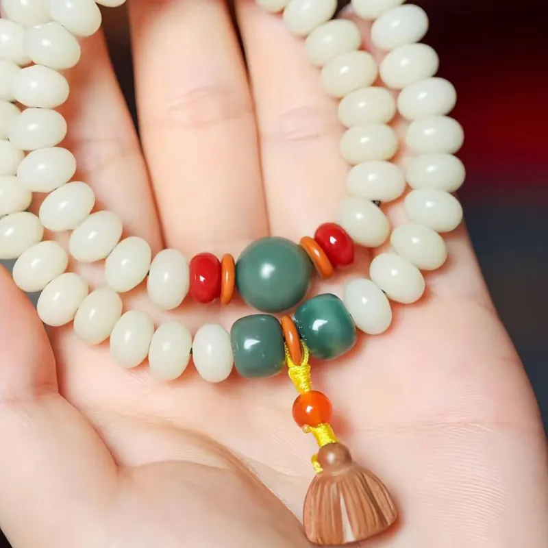 Memories White Jade Bodhi Bracelets Unisex-1