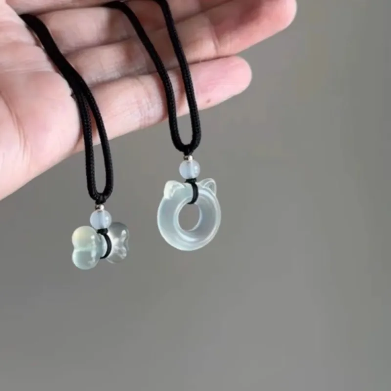 Memories Chalcedony Necklaces Unisex-12