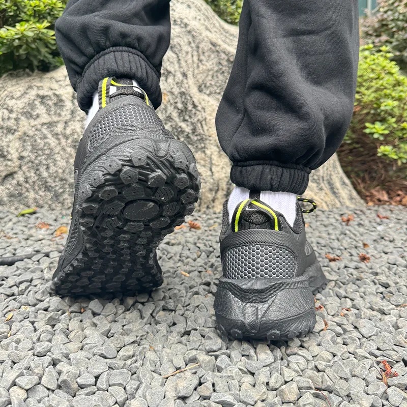 HELZKOR Running Shoes Men's Carbon Black Gray-6