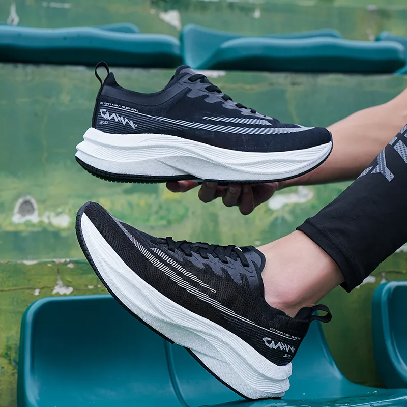 HELZKOR Running Shoes Unisex Black-5