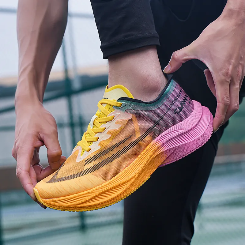 HELZKOR Running Shoes Unisex Sun Yellow-9