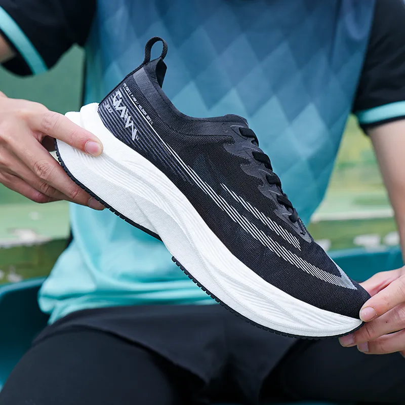 HELZKOR Running Shoes Unisex Black-12