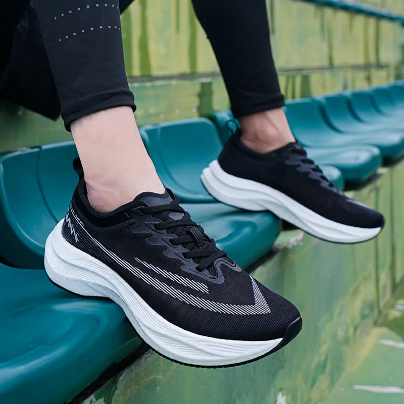 HELZKOR Running Shoes Unisex Black-11
