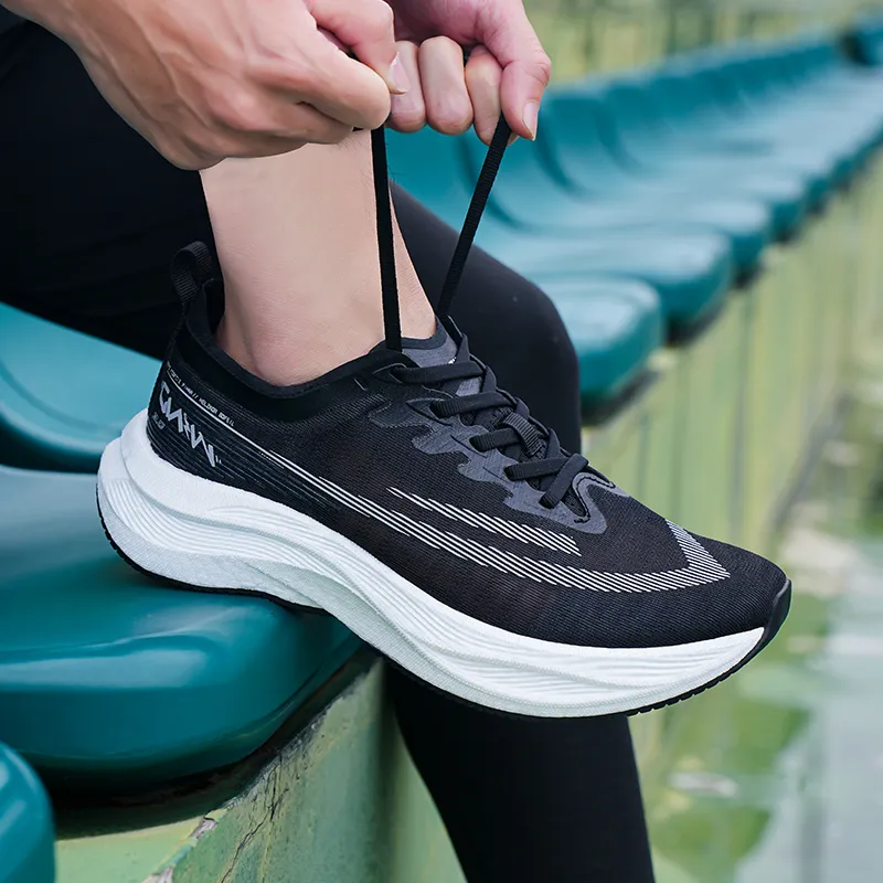 HELZKOR Running Shoes Unisex Black-9