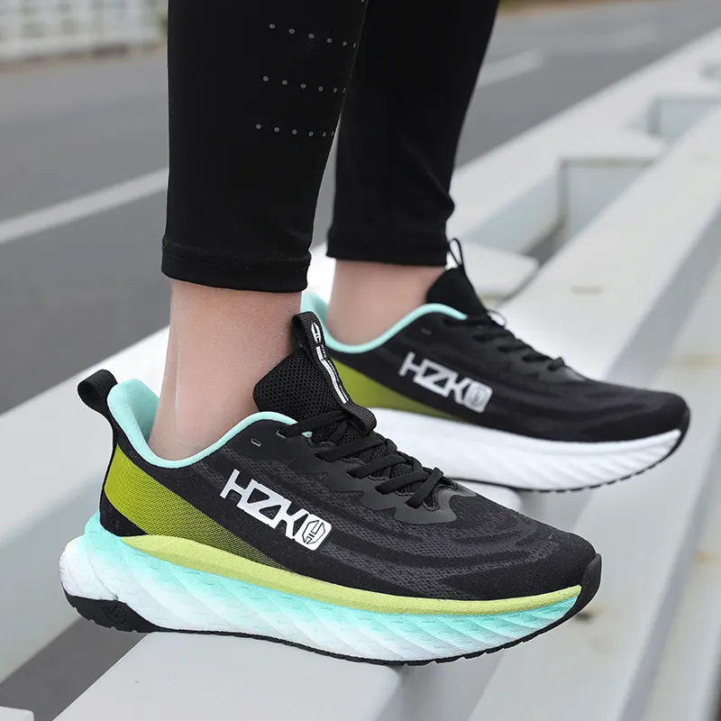 HELZKOR Running Shoes Unisex Black-9
