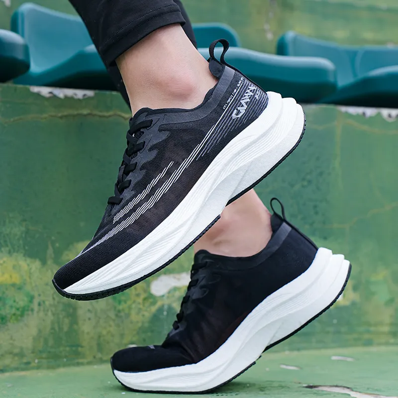 HELZKOR Running Shoes Unisex Black-8