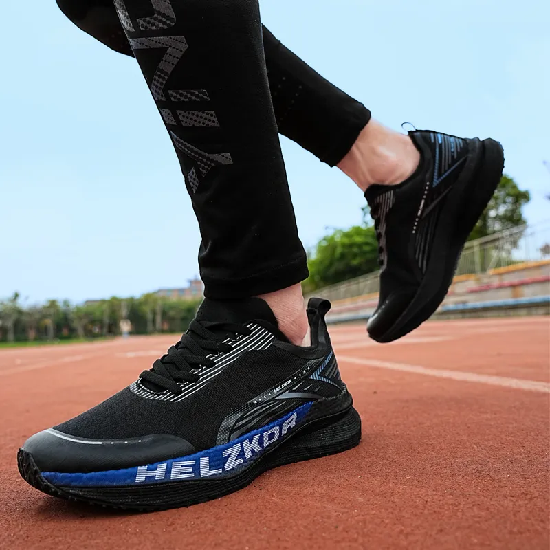 HELZKOR Running Shoes Unisex Black-5