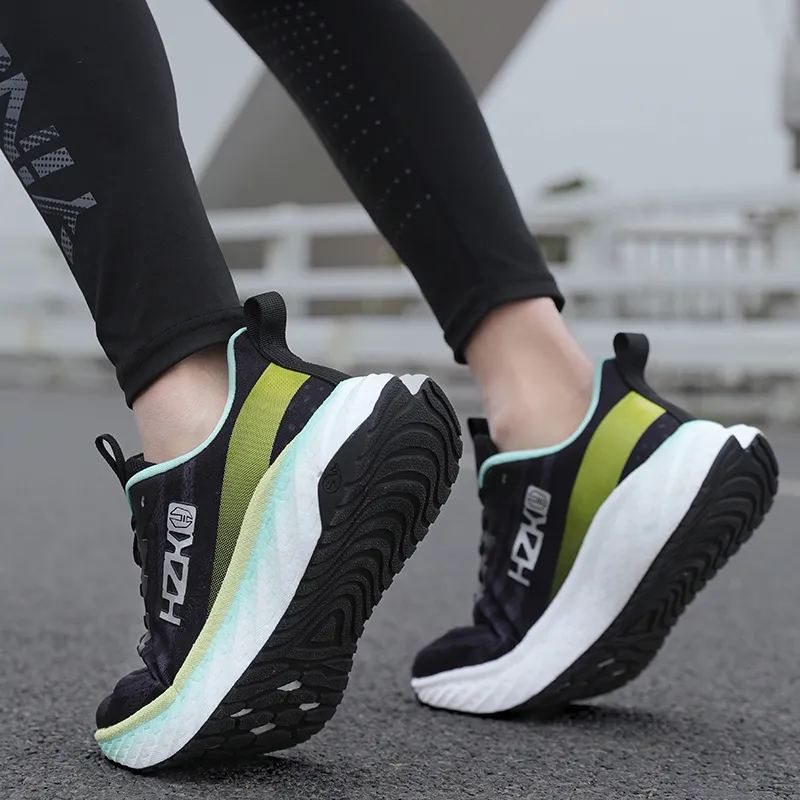 HELZKOR Running Shoes Unisex Black-5