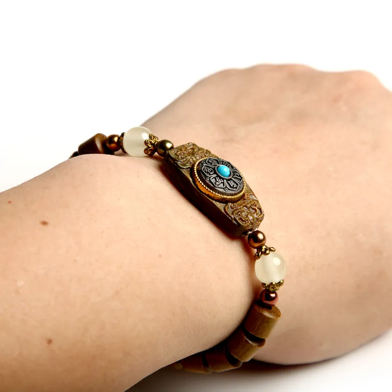 LINKY Laboratory Green Sandalwood Bracelets Unisex-7
