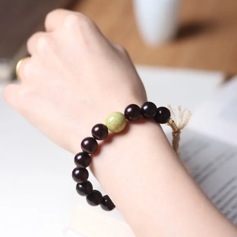 LINKY Laboratory Small Leaf Red Sandalwood Bracelets Unisex-20