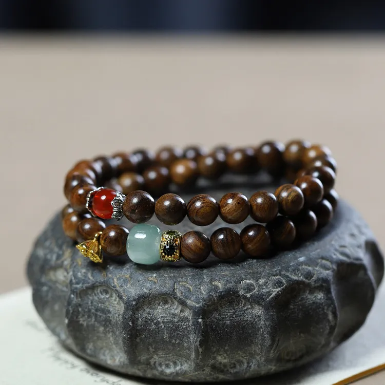 LINKY Laboratory Padauk Wooden Bracelets Unisex-3